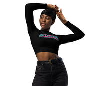 Custom Name Black JRN Ladies Crop Top