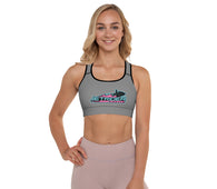 Jet Rider Nation Gray Padded Sports Bra