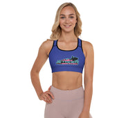 Jet Rider Nation Blue Padded Sports Bra