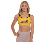 Jet Rider Nation Orange Padded Sports Bra