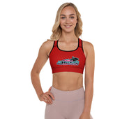 Jet Rider Nation Red Padded Sports Bra