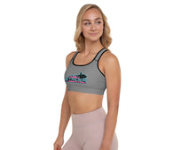 Jet Rider Nation Gray Padded Sports Bra