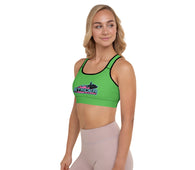 Jet Rider Nation Green Padded Sports Bra