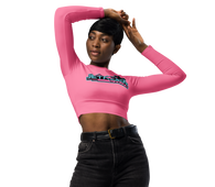 JRN Ladies Pink Crop-Top Long Sleeve