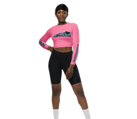 JRN Ladies Pink Crop-Top Long Sleeve