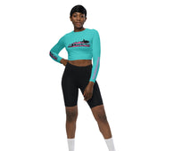 JRN Ladies Turquoise Crop-Top Long Sleeve