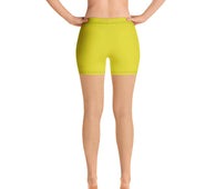 Yellow JRN Women's Stretch Shorts