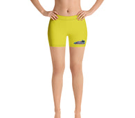 Yellow JRN Women's Stretch Shorts