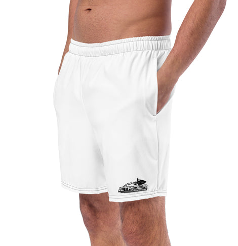 JRN White Men's Swim Shorts