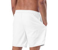 JRN White Men's Swim Shorts